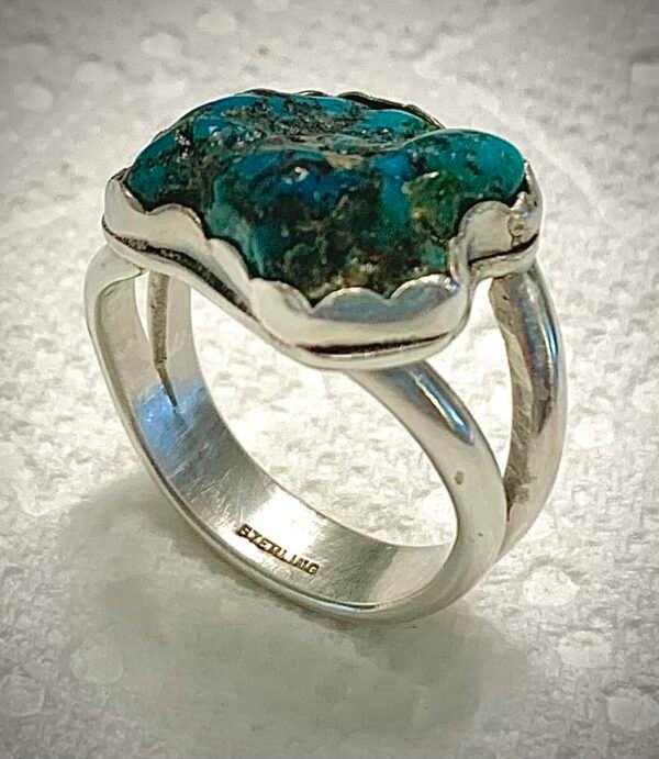 Turquoise Uncut Gem Ring